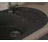 Мойка для кухни оборачиваемая овальная Bauedge BAU Nimb Black stone 78x50, выпуск с сифоном в комплекте, черный камень GR0148 5