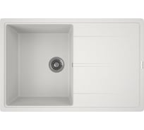 Мойка для кухни врезная кварцевая в комплекте с сифоном Bauedge BAU Stil Jasmine 78x51, жасмин BAU0021