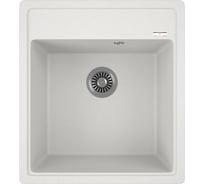 Мойка для кухни врезная кварцевая в комплекте с сифоном Bauedge BAU Stil Jasmine 46x51, жасмин BAU0002