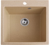 Кухонная мойка AquaGranitEx бежевая M-31 328