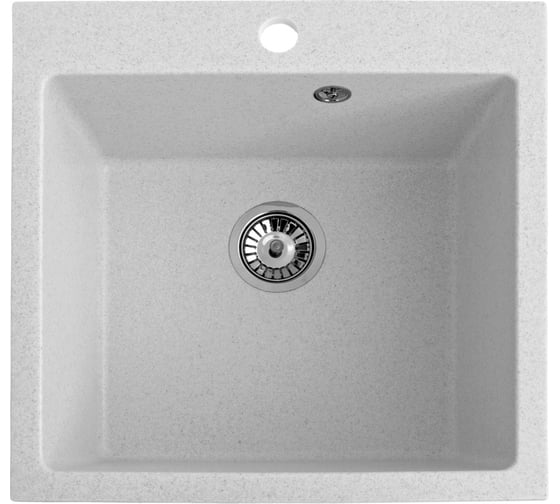 Кухонная мойка AquaGranitEx белая M-31 331