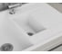 Мойка для кухни Bauedge оборачиваемая полуторная чаша с крылом BAU Stil White snow 77x50, выпуск с сифоном в комплекте, белый снег GR0178 4