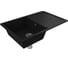 Мойка для кухни оборачиваемая с крылом Bauedge BAU Stil Black coal 77x50, выпуск с сифоном в комплекте, черный уголь GR0162 5