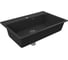 Мойка для кухни Bauedge BAU Stil Black stone 76x51, выпуск с сифоном в комплекте, черный камень GR0133 2