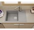 Мойка для кухни оборачиваемая с крылом Bauedge BAU Stil Gray stone 76x50, выпуск с сифоном в комплекте, серый камень GR0163 3