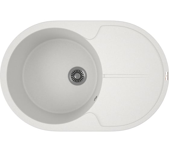 Мойка для кухни врезная Bauedge BAU Dream Jasmine 78x51, жасмин, кварцевая, в комплекте с сифоном BAU0031