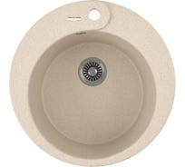 Мойка для кухни врезная Bauedge BAU Dream Sand 51, песочный, кварцевая, в комплекте с сифоном BAU0042