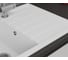 Мойка для кухни оборачиваемая с крылом Bauedge BAU Stil White snow 75x50, выпуск с сифоном в комплекте, белый снег GR0156 4