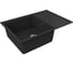 Мойка для кухни с крылом Bauedge BAU Stil Pro 60x42 без выпуска, черный камень PR0012 3