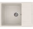 Мойка для кухни с крылом Bauedge BAU Stil Pro 65x50 без выпуска, белый песок PR0013 1