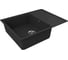 Мойка для кухни с крылом Bauedge BAU Stil Pro 65x50, без выпуска, черный камень PR0014 3