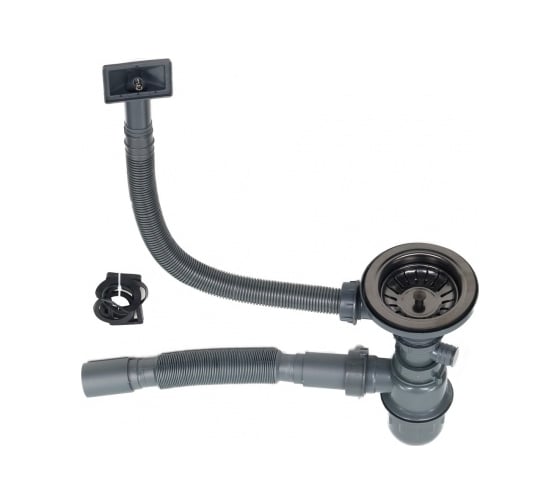Мойка MELANA Octavia Profline 1.2/200, графит, врезная, фигурная D400B черная
