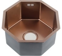 Мойка MELANA Octavia Profline 1.2/200, БРОНЗА врезная, фигурная D400BR бронза