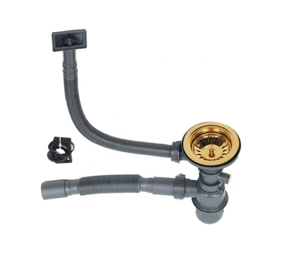 Мойка MELANA ProfLine 3.0/200, сатин, золото, врезная, квадратная D5050HG золото