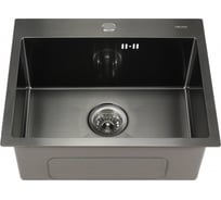 Мойка MELANA ProfLine 3.0/220, сатин, графит, врезная, прямоугольная D5343HB графит