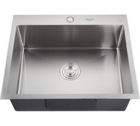 Мойка MELANA ProfLine 3.0/200, сатин, врезная, прямоугольная, с коландером H6050 сатин