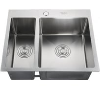 Мойка MELANA ProfLine 3.0/200, сатин, врезная, прямоугольная, с коландером H575485S сатин