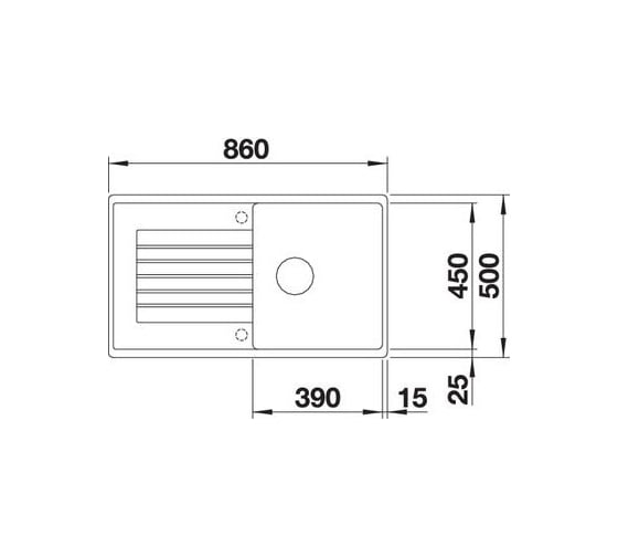 Мойка Blanco ZIA 5S SILGRANIT жемчужный 520514