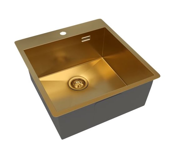 Мойка из нержавеющей стали AV Engineering Reflexion брашированное золото AVE460500GD