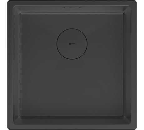 Мойка кухонная Lemark OLANGA 440 из нерж.стали, черный матовый, в комплекте крепеж, арматура сливная с прямоуг.переливом, сифон 9932124