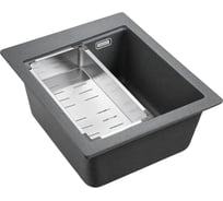 Гранитная мойка EMAR EMQ-1420.Q Антрацит