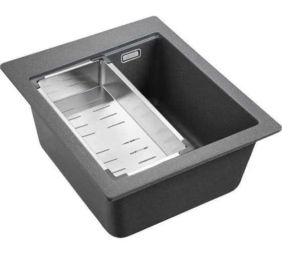 Гранитная мойка EMAR EMQ-1420.Q Антрацит