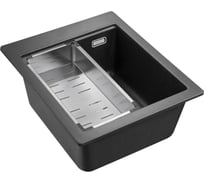 Гранитная мойка EMAR EMQ-1420.Q Оникс