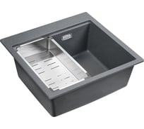 Гранитная мойка EMAR EMQ-1520.Q Антрацит