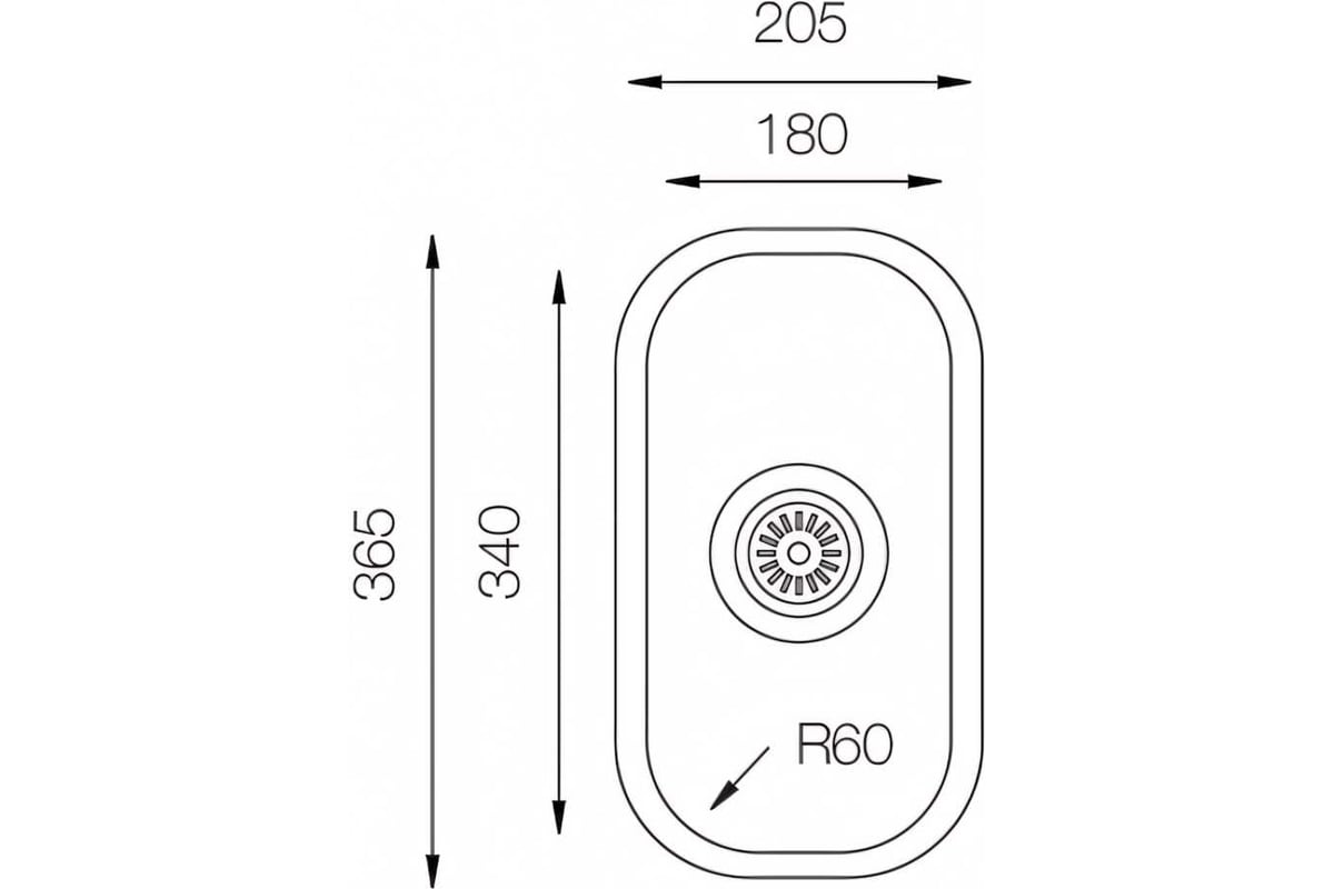 Кухонная мойка TOPZERO нержавеющая сталь D180.G8K - выгодная цена ...