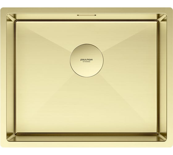 Мойка из нержавеющей стали Paulmark NEXT 54 UNI, светлое золото, 540x440мм, 1,2мм PM215444-LG 1