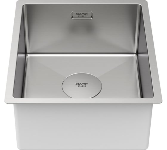 Мойка из нержавеющей стали Paulmark NEXT 38 UNI, брашированная нерж.сталь, 380x440мм, 1,2мм PM213844-BS