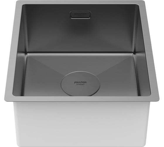 Мойка из нержавеющей стали Paulmark NEXT 38 UNI, вороненая сталь,380x440мм, 1,2мм PM213844-GM