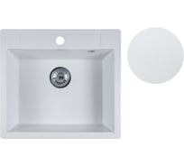 Мойка кухонная из искусственного камня AV Engineering UNIT белый 550x500 мм, AVE550500WTA