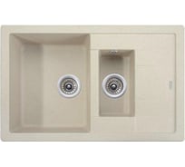 Кухонная мойка KAISER двойная 780x500x190 Sand Beige KG2M-7850-SB