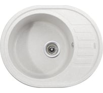 Кухонная мойка KAISER 620x500x220 White овальная KGMO-6250-W