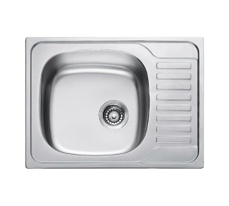 Кухонная мойка KAISER врезная 650x500, 0.8 мм хром/левая KSS-6550L