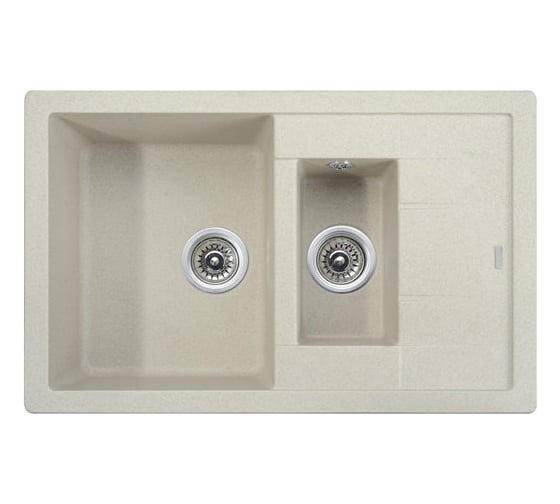 Кухонная мойка KAISER двойная 780x500x190 Sand KG2M-7850-S 1
