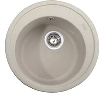 Кухонная мойка KAISER Ф490 Sand Beige круглая KGM-490-SB