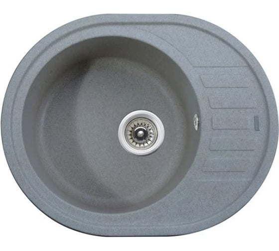 Кухонная мойка KAISER 620x500x220 Grey овальная KGMO-6250-G 1