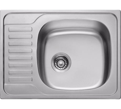 Кухонная мойка KAISER врезная 650x500, 0.8 мм, хром/правая KSS-6550R