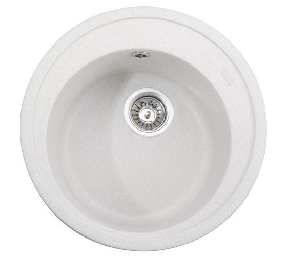 Кухонная мойка KAISER Ф510 White круглая KGM-510-W
