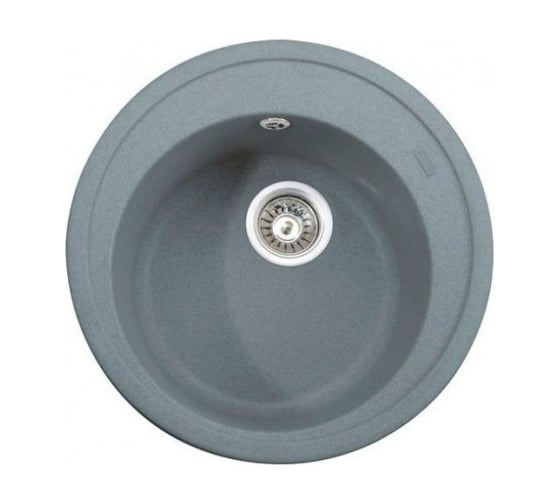 Кухонная мойка KAISER Ф510 Grey круглая KGM-510-G 1