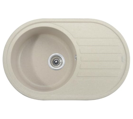 Кухонная мойка KAISER 780x500x220 Sand овальная KGM-7750-S
