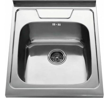 Кухонная мойка KAISER накладная, 600x500, 0.8 мм, хром KSS-6050