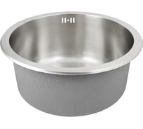 Кухонная мойка KAISER 430х178, 0.8 мм круглая Silver KSM-4300