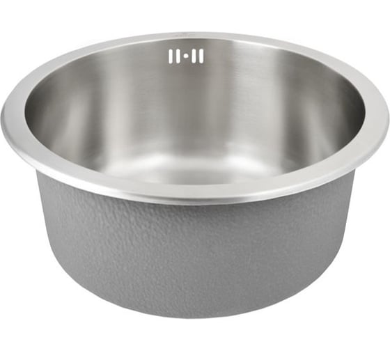 Кухонная мойка KAISER 430х178, 0.8 мм круглая Silver KSM-4300