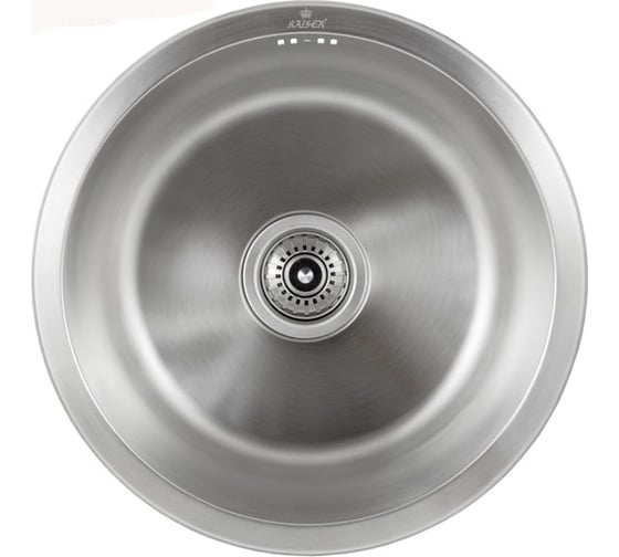 Кухонная мойка KAISER 430х178, 0.8 мм круглая Silver KSM-4300