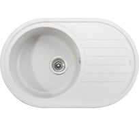 Кухонная мойка KAISER 780x500x220 White овальная KGM-7750-W