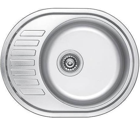 Кухонная мойка KAISER врезная 570х450х180, 0.8 мм хром/правая KSS-5745R