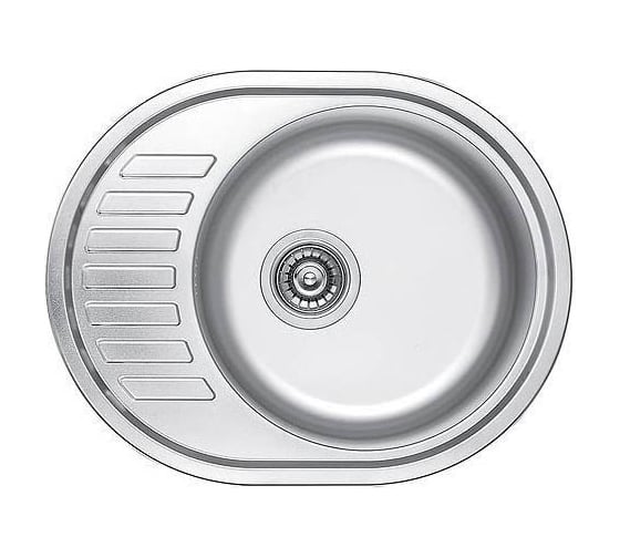 Кухонная мойка KAISER врезная 570х450х180, 0.8 мм хром/правая KSS-5745R 1